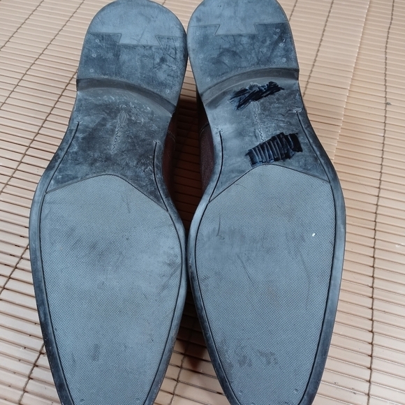 SANTONI Mens Dress Shoes Soft Brown Leather Casual Italian Slip On Loafer Sz 11D main image 8